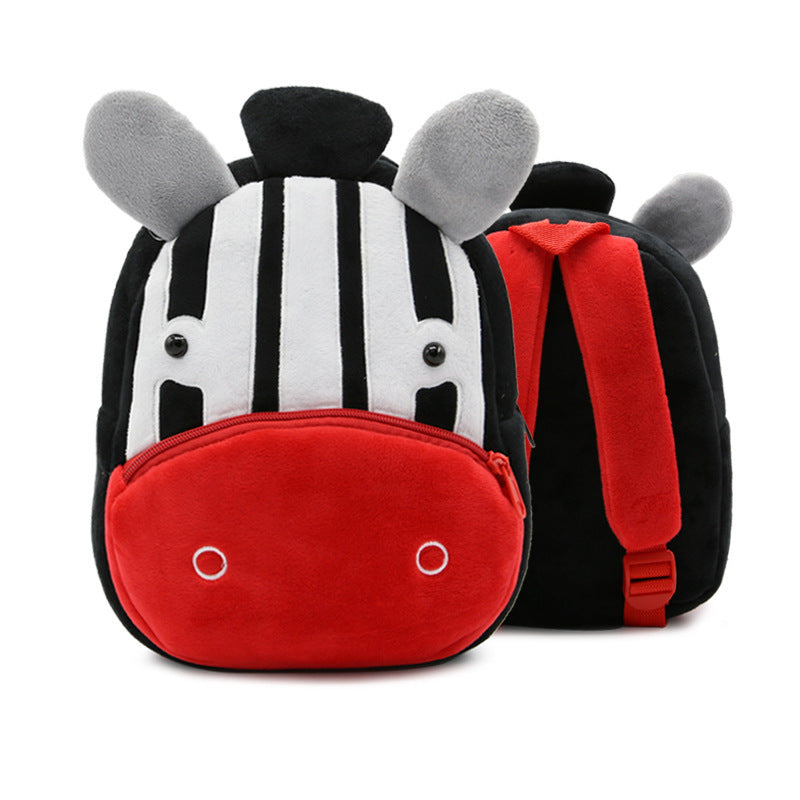 Plüsch Kindergartenrucksack – Niedliches Cartoon-Design für Kinder