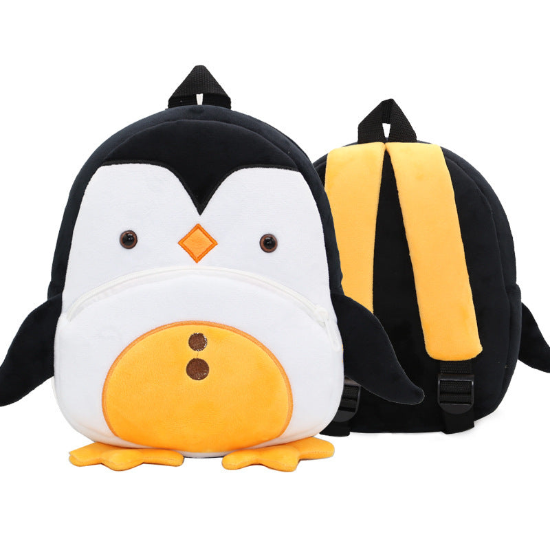 Plüsch Kindergartenrucksack – Niedliches Cartoon-Design für Kinder