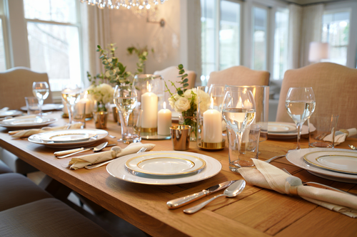 Gedeckter Tisch
