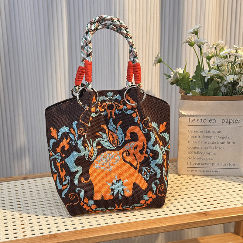 Strick-Handtasche in vielen Designs – geräumig & modern