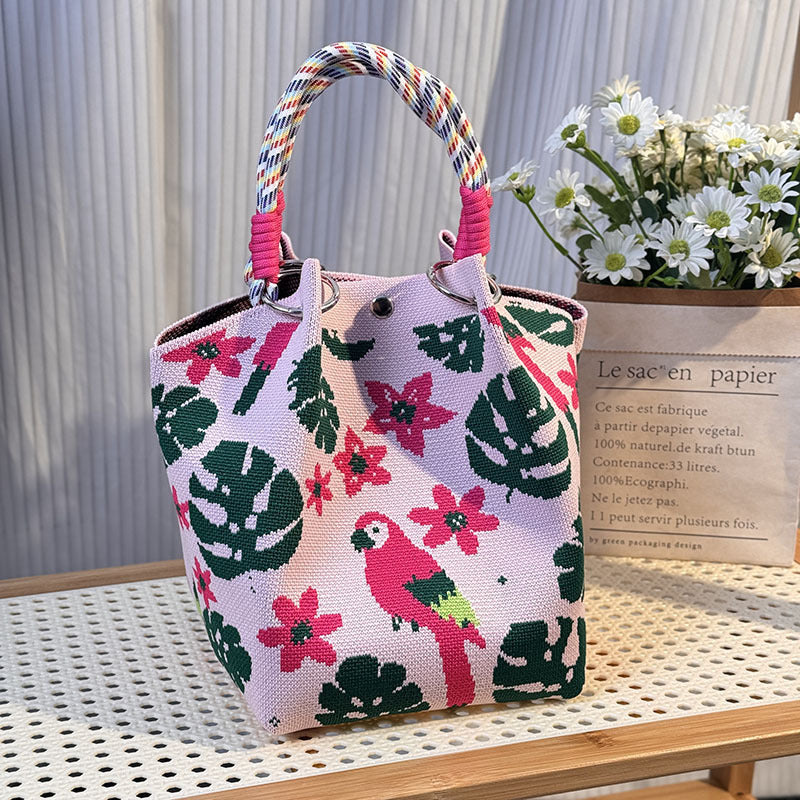 Strick-Handtasche in vielen Designs – geräumig & modern