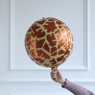 Geburtstags Ballon Set – Bunte Deko mit Giraffenmuster in Weiß oder Pink