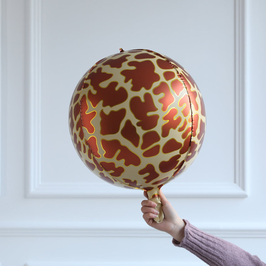 Geburtstags Ballon Set – Bunte Deko mit Giraffenmuster in Weiß oder Pink