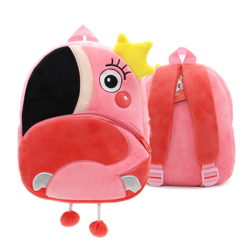 Plüsch Kindergartenrucksack – Niedliches Cartoon-Design für Kinder