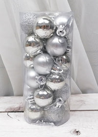Weihnachtskugeln – 24er Set in 6 cm, matt & glänzend