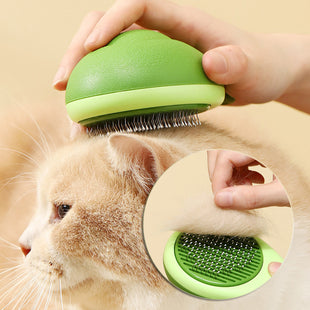 2-in-1 Massage- & Fellpflegekamm für Katzen