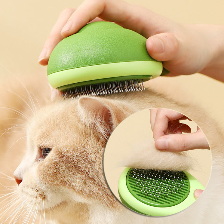 2-in-1 Massage- & Fellpflegekamm für Katzen
