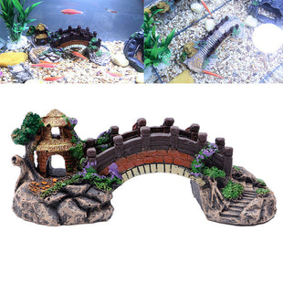 Aquarium-Deko Brücke – dekorative Steingarten-Optik