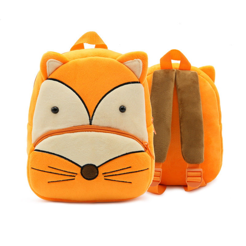 Plüsch Kindergartenrucksack – Niedliches Cartoon-Design für Kinder