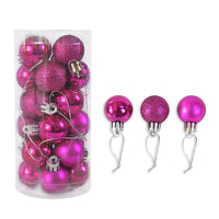 Weihnachtskugeln – 24er Set in 6 cm, matt & glänzend