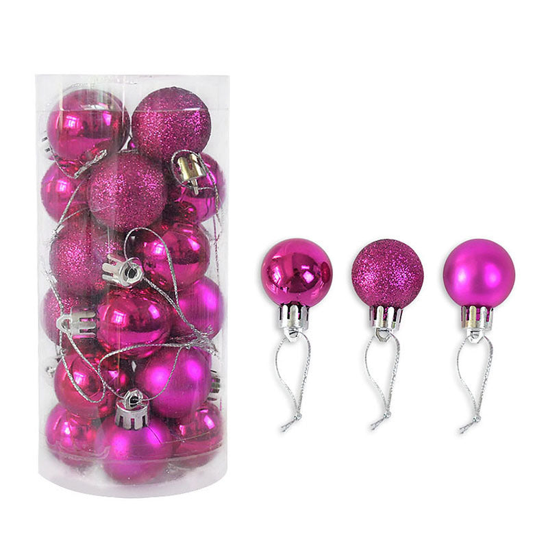 Weihnachtskugeln – 24er Set in 6 cm, matt & glänzend