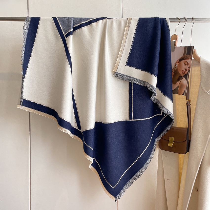 Elegantes quadratisches Schal-Tuch – in edler Cashmere-Optik