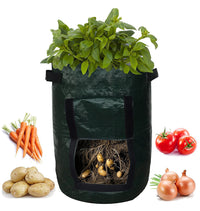 Pflanztasche aus PE mit Sichtfenster & Griffen – ideal für Kartoffeln & Gemüse