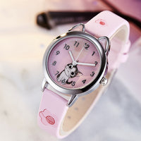 Kinder Armbanduhr mit Cartoon-Katzenmotiv – verspielt & robust
