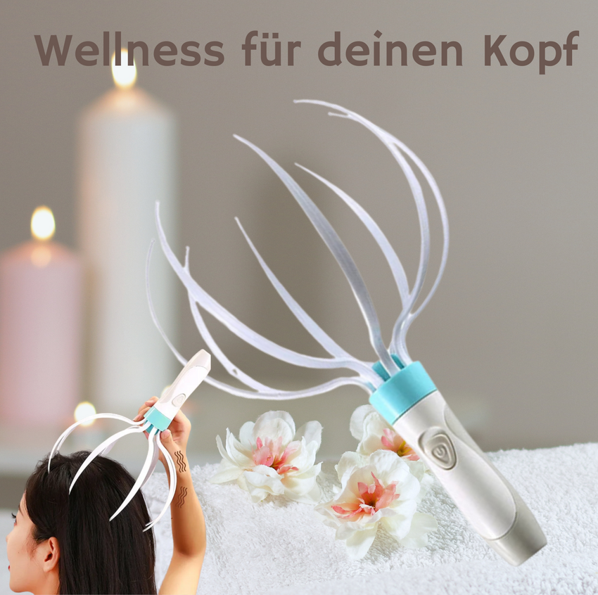 Elektrischer Kopf-Massager – Entspannung, Stressabbau & mehr Wohlbefinden