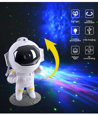 Astronaut Galaxy Star Projektor – Sternenhimmel Nachtlicht fürs Kinderzimmer