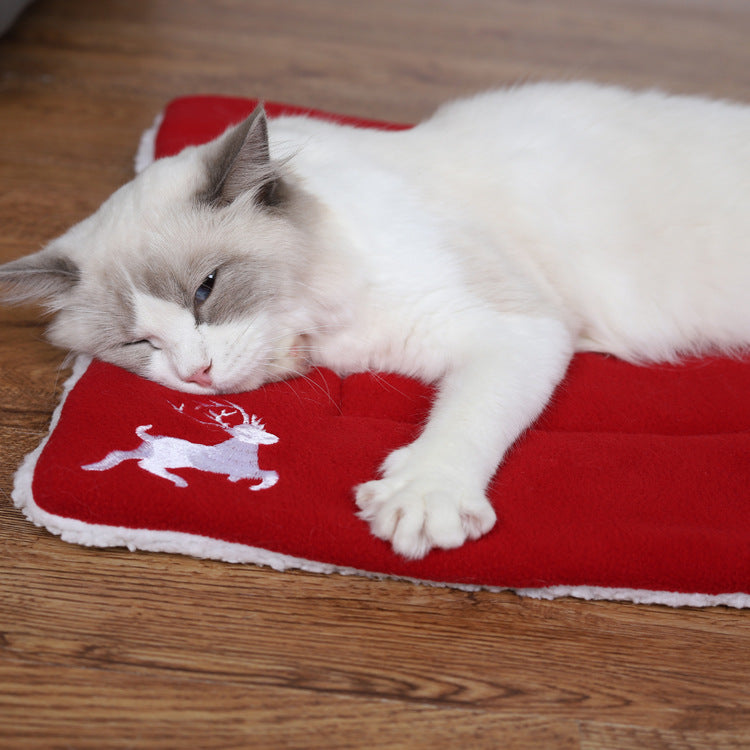 Großes Weihnachts-Kuschelkissen für Hunde & Katzen – superweich & gemütlich