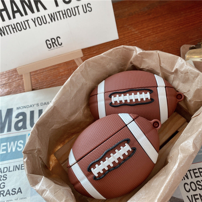 AirPods Schutzhülle – Rugby Cartoon Design