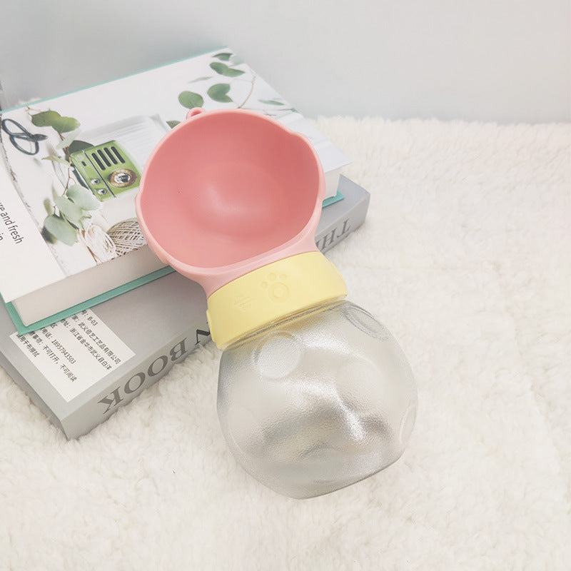 Tragbare 2in1 Trinkflasche für Hunde – 380 ml