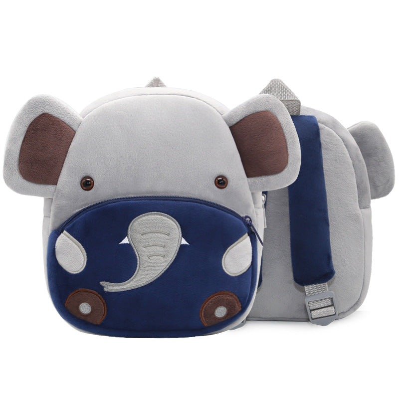 Plüsch Kindergartenrucksack – Niedliches Cartoon-Design für Kinder