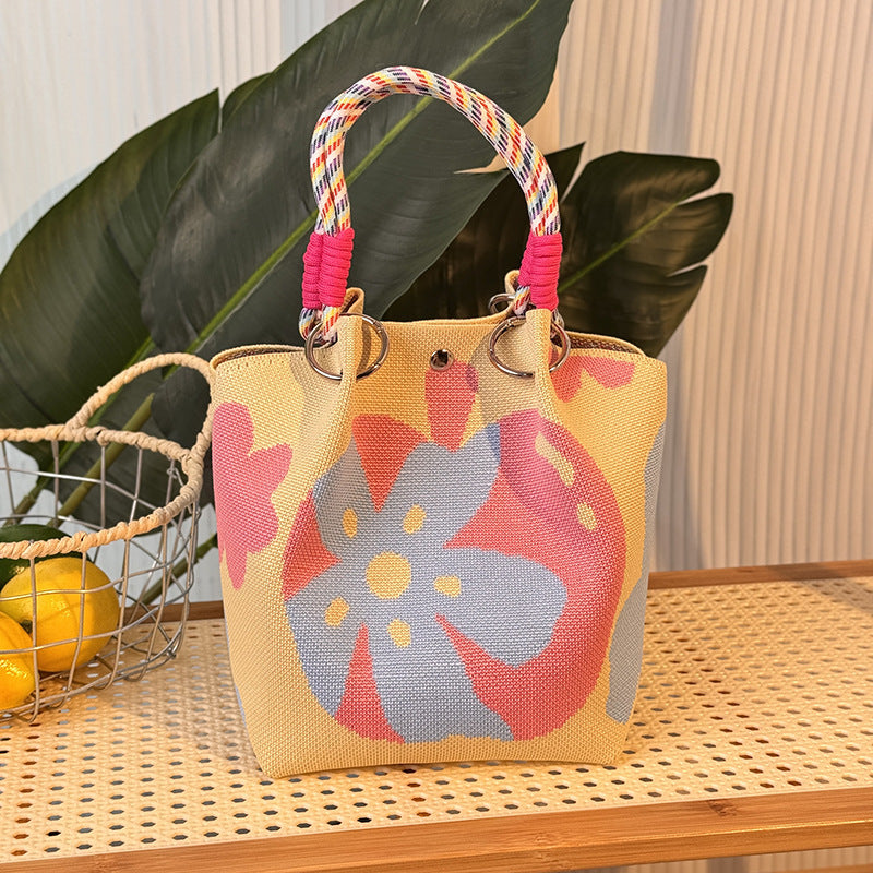 Strick-Handtasche in vielen Designs – geräumig & modern