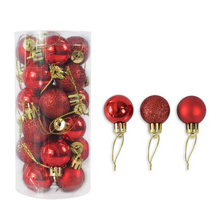 Weihnachtskugeln – 24er Set in 6 cm, matt & glänzend
