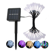 Solar-LED-Lichterkette „Wassertropfen“ – bis zu 12h Leuchtdauer, 20 LEDs in traumhaften Farben