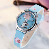 Kinder Armbanduhr mit Cartoon-Katzenmotiv – verspielt & robust