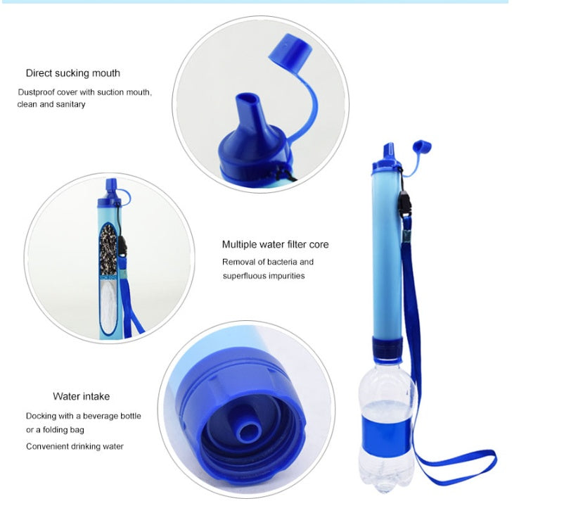 Outdoor Wasserfilter-Strohhalm – sauberes Trinkwasser jederzeit & überall