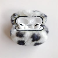 AirPods Schutzhülle – Plüsch Leopard Print
