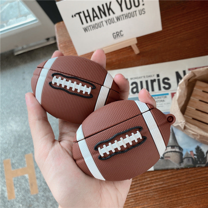 AirPods Schutzhülle – Rugby Cartoon Design