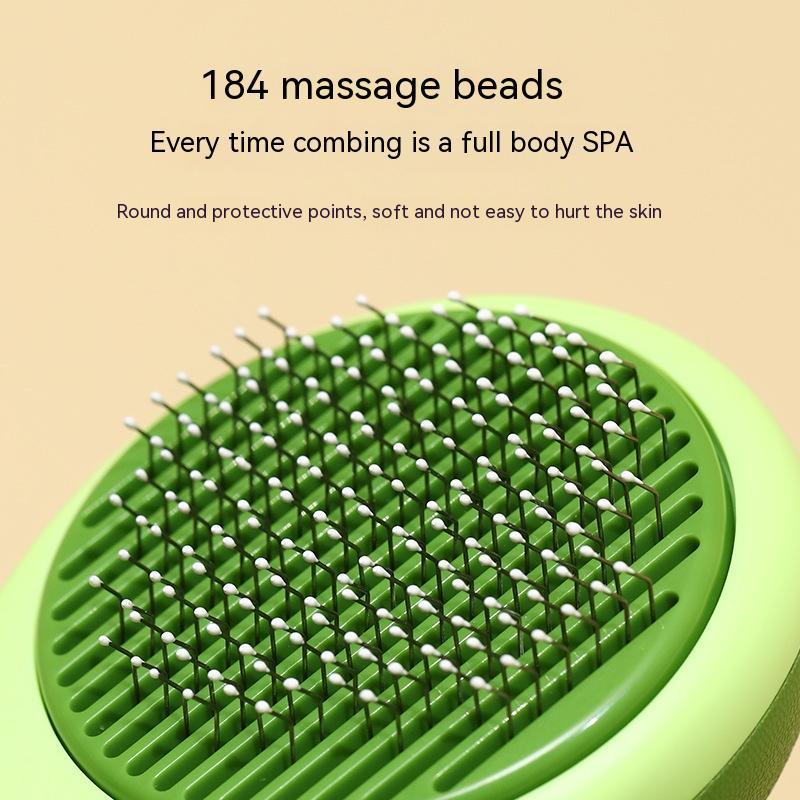 2-in-1 Massage- & Fellpflegekamm für Katzen
