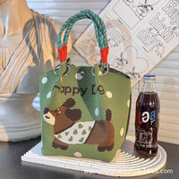 Strick-Handtasche in vielen Designs – geräumig & modern