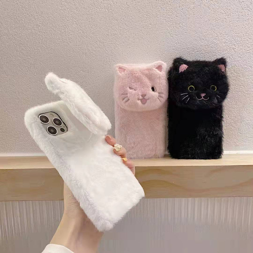 iPhone Hülle – Minimalistisches Katzen-Design