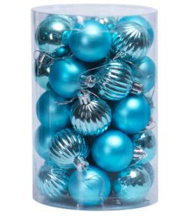 Weihnachtskugeln Set 34-teilig – stilvolle Baumdeko in verschiedenen Designs