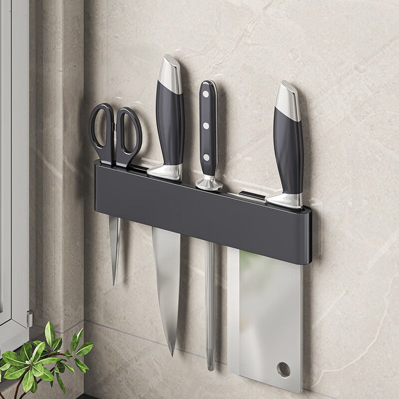 Premium Wand-Messerhalter aus Carbonstahl – stilvoll, sicher & platzsparend