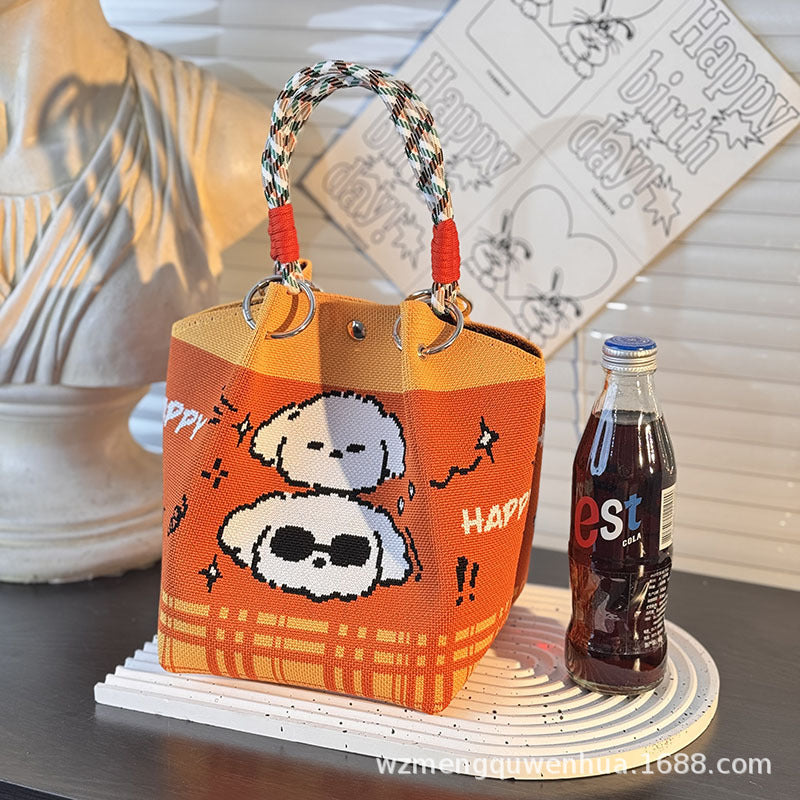 Strick-Handtasche in vielen Designs – geräumig & modern