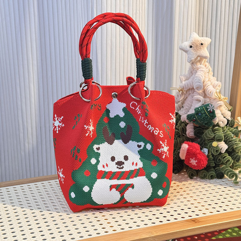 Strick-Handtasche in vielen Designs – geräumig & modern