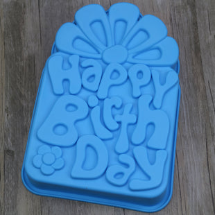 Silikon-Backform „Happy Birthday“ – für besondere Geburtstagskuchen