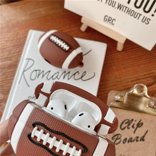 AirPods Schutzhülle – Rugby Cartoon Design