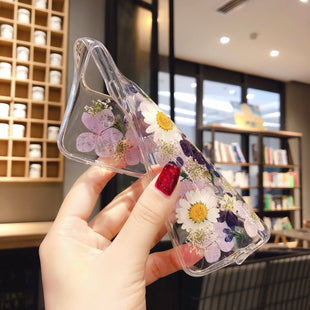 Epoxid-Handyhülle mit echten Blumen – für diverse iPhone-Modelle