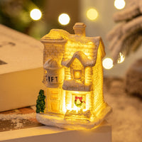 Weihnachtsdeko LED-Häuschen aus Harz – leuchtende Miniaturhäuser für festliche Stimmung