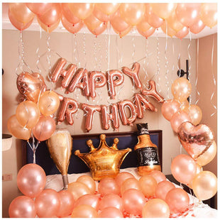Alles Gute zum Geburtstag Ballon Set – Feierliche Deko in edlem Roségold
