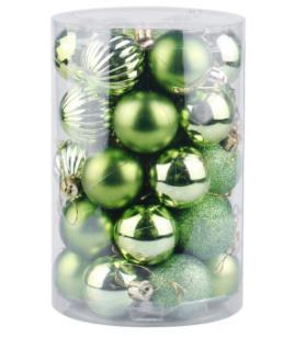 Weihnachtskugeln Set 34-teilig – stilvolle Baumdeko in verschiedenen Designs