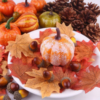Herbstdeko Set – Kürbisse, Zapfen & Eicheln (50-teilig)