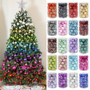 Weihnachtskugeln Set 34-teilig – stilvolle Baumdeko in verschiedenen Designs