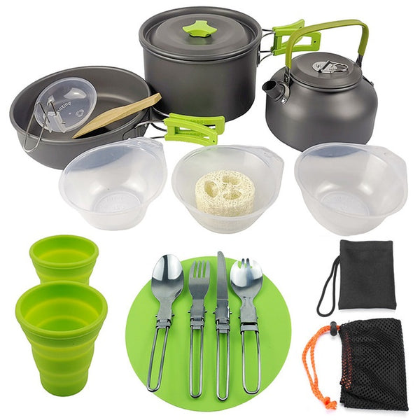 Outdoor Kochset Komplett – hochwertig, kompakt & langlebig