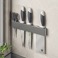Premium Wand-Messerhalter aus Carbonstahl – stilvoll, sicher & platzsparend