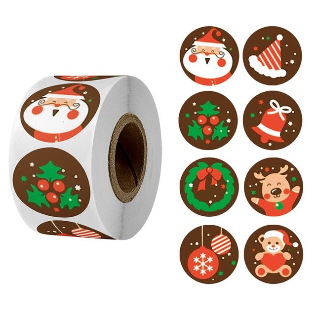 Weihnachts-Aufkleber 500 Stück – dekorativ & vielseitig