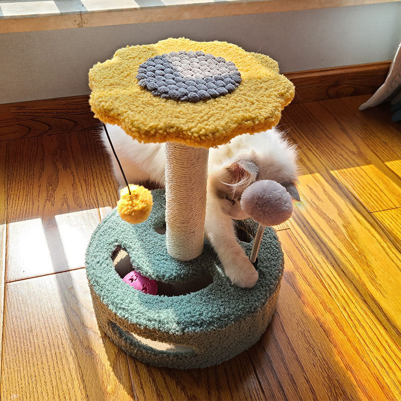 Blumen-Kratzspielzeug für Katzen – Krallenpflege & Spielspaß